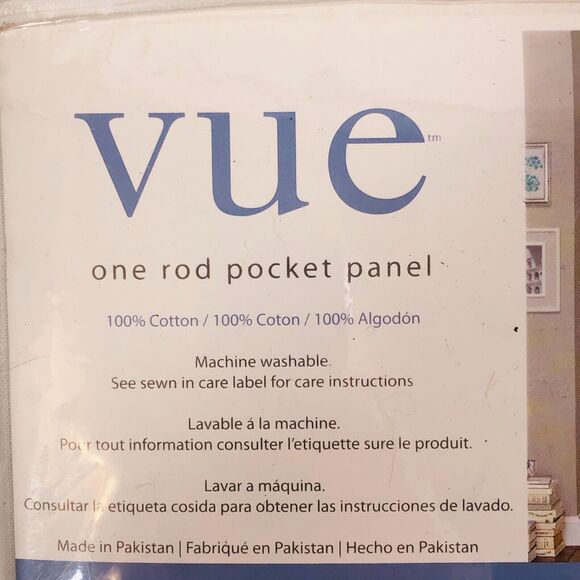 Vue Signature Arashi Green Ombre Embroidered Window Panel 52" W x 95" L 1 Panel - Picture 6 of 8